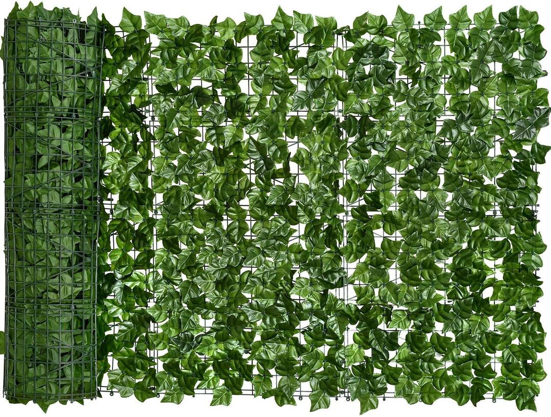 DearHouse Artificial Ivy Privacy Fence, 157.5x39in Artificial Hedges Fence and Faux Ivy Vine Leaf Decoration for Outdoor Decor, Garden Decor