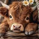 Great Jigsaw Puzzles for Adults 300 Pieces Highland Cow Puzzles for Adults Toys Gift Family Decoration Kids Puzzle (15"x10"-300PCS)