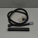 Black Brass 2 In 1 Function Handheld Shower Head Set High Pressure 7 Inch Shower Head High Flow Hand Shower Wand with 59 Inch Hose, Bracket, Matte Black Finish