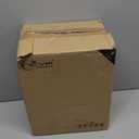 NCYP Small Wedding Glass Cards Box with Slot and Lock, 10.2 x 5.9 x 7.9 Inch, Black Geometric Cards Holder for Birthdays Party Reception, Wishing Well - Slot Length 6.3'' (Glass Box Only)