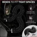 NautiPro Boat Blower Hose 4 Inch  Marine Exhaust Hose  Flexible Air Vent Hose for Engine Compartment, RV, Jet Ski  Black