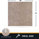 PURRUGS Dirt Trapping Door Mat 48" x 48", Non-Slip Machine Washable Entryway Rug, Dog Doormat, Indoor Front Door Mat, Super Absorbent Entry Rug for Muddy Shoes & Paws, Taupe