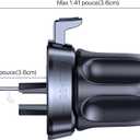 Miracase 3-in-1 Cell Phone Holders for Your Car, Universal Car Phone Holder Mount for Dashboard Air Vent Windshield Compatible with iPhone16 15 14 13 12 11 Pro Max Xs XR X, Galaxy Stripe