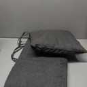 SUNCREAT Detachable Extra Large Outdoor Hammock Pillow with Ties, Dark Gray