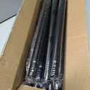 Tension Curtain Rod Extra Long Outdoor Curtain Rod Black Shower Curtain Rods No Drilling 31-168 In2.58-14FtAdjustable Spring Tension Rods Heavy Duty for Bathroom Patio Window Rust Proof