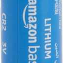 Amazon Basics 4-Pack CR2 Lithium Batteries, 3 Volt, Long Lasting Power, Reliable, Low Self-Discharge Rate