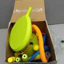 Cactus 4-in-1 Musical Jumping Toys Set with Ring Toss, Stomping Rocket Launcher and Baseball Game, Fun Indoor and Outdoor Toys for Active Play Sports Toy for Kids Ages 3 4 5 6 7 8+ Boys & Girls.