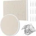 OLYCRAFT 2pcs Honeycomb Ceramic Soldering Boards Rectangle Round Soldering Honeycomb Panel Jewelry Making Tools Set with 20pc Stainless Steel Needles for Melting Casting Gold Tools Jewelry Soldering
