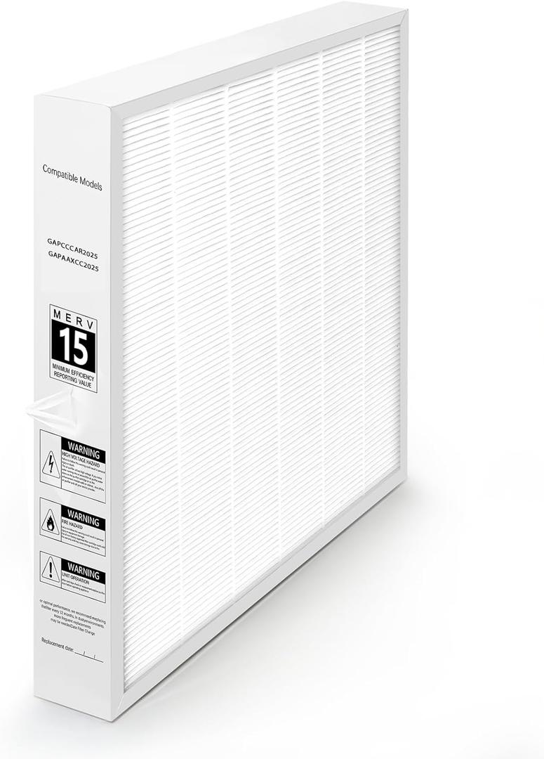 Upgraded MERV 15 Replacement Air Filter for Compatible with Bryant/Carrier Infinity 20" x 25"x3.5" GAPCCCAR2025 GAPAAXCC2025 HAVC System, Actual Size: 20.7 x 24.4 x 3.5 Inch 1 Pack
