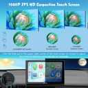 CARPURIDE W901 Pro with Wireless Bluetooth Transmission Portable Carplay & Android Auto Car Stereo, 1080P Touch Screen, Mirror Link/GPS/Siri/FM, with 3 Bracket