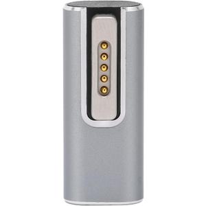 Watris Veiyi USB C to Magnetic T-Tip Adapter, Female Type-C to Magnetic 2 Converter, 5A Type-C PD Power Fast Charging Adapter for OS X Laptop(Silver)