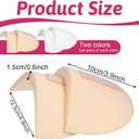 4 Pairs Shoulder Pads for Womens Clothing 15mm Thick Foam Shoulder Pad Breathable Sponge Pads for Sloping High Low Shoulders Suit, White & Skin Color