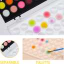 Artecho 48 Colors Watercolor Paint Set with Pad | 10 Paint Brushes, A5 Watercolor Paper Pad, 2 Watercolor Pens, Washable, Adult Set, 213 Count