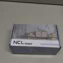 NCL White Door Knobs, Matte Black Keyless Door Handles, Porcelain Door Levers, Interior Bath Door Knob
