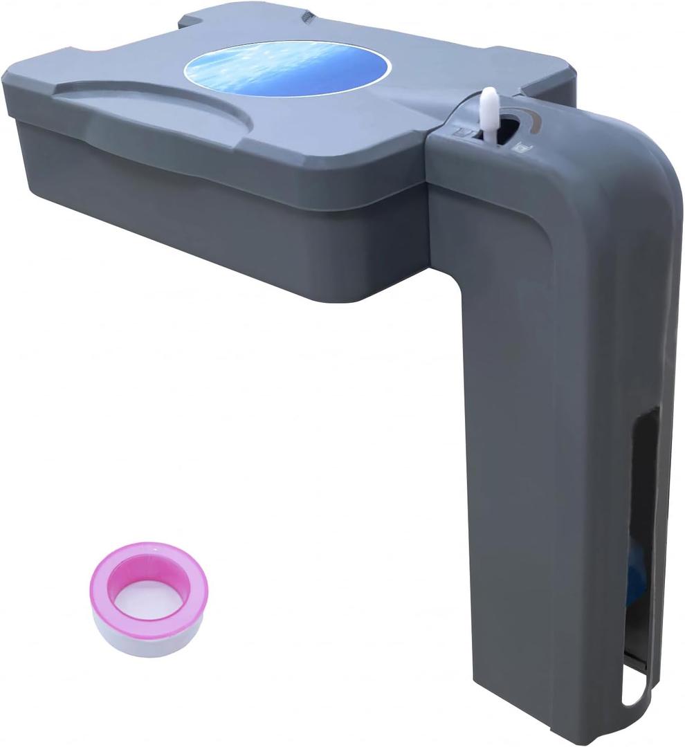 2025 Upgrade Automatic Pool Filler, Pool Water Leveler Auto Fill, Pool Water Leveler, Pool Filler, Automatic Pool Water Leveler, Pool Autofill, Pool Auto Filler, Auto Pool Filler, Dark Grey