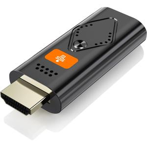 Wireless Display Dongle Adapter, Portable Transmitter 1080p HDMI Streaming, AirPlay/Miracast, 5GHz WiFi | Plug & Play for iOS&macOS