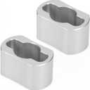 2 Pieces Aluminum Tailgate Hinge Bushing Compatible with Nissan Titan 2005-2024, Replace 93470-ZH000 93470-9FV3A Bushing (Rear Left & Right Side)