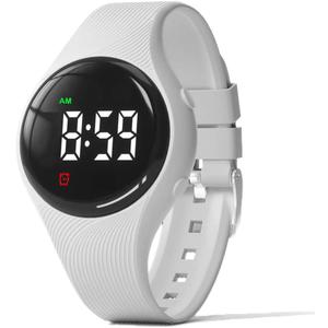 Potty Training Watch - Water Resistant Silent Vibrating Watch - Rechargeable Medical Reminder Watch - with Alarm and Lock Screen (White)