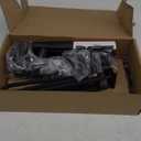 Garage Wall Organizer | 48" Heavy-Duty Tool Storage Rack | Adjustable Double-Layer Hooks | 300 lbs Capacity | Carbon Steel Wall Mount Holder for Shovels, Rakes, Ladders & Power Tools (Black)