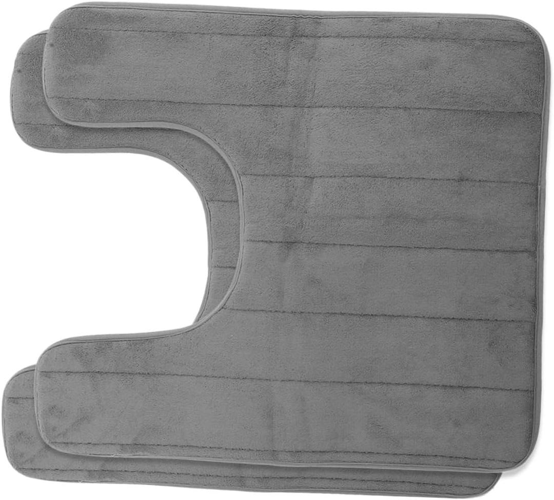 Cabilock Non-Slip Bathroom Rug Rebound Carpet Pad for Toilet Area Extra Large Rugs