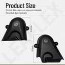 604337 604338 LH & RH Pulley Covers Compatible with Hustler Raptor and Raptor Limited Models