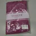 Missufe Women's Summer Boat Neck Short Sleeve Cut Out Knit Bodycon Casual Dress (Purple, XL)