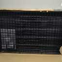DUMOS Dog Crate, 36 Inch Medium Double Door Dog Cage with Plastic Leak-Proof Pan Tray, Folding Metal Wire Pet Kennel for Indoor, Outdoor, Travel, Black