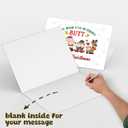 2 x Funny Naughty Butt Christmas Card for Him Her, Hilarious Holiday Greeting for Husband Wife Boyfriend Girlfriend, Unique Xmas Humor Card Gift for Men Women