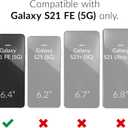 Crave for Galaxy S21 FE Case, Shockproof Protection Dual Layer for Samsung Galaxy S21 FE 5G (6.4 inch) - Black