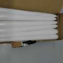 Kedtui Taper Candles 10 inch (H) Dripless, Set of 24 White Unscented and Smokeless Taper Candles Long Burning, Paraffin Wax with Cotton Wicks for Burning 8 Hours Time