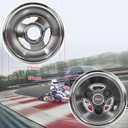 5inch Aluminum Front Wheel Rim Replacement for Go Karts UTV Karting Dirt Bike ATV Quad Bike with 10X4.50-5 Tire (Bearing Model)