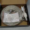 LED Rope Lights, Daylight White 110V 6000K, Indoor or Outdoor, 20ft, Perfect for Deck, Garden, Patio, Landscape Lighting, Bedroom Décor, Waterproof, Ideal for Backyards, Decorative Lighting