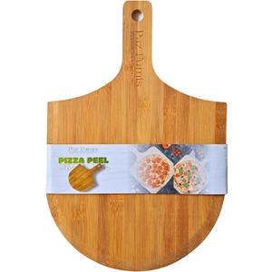 PREMIUM Wood Pizza Peel 12 inch, Easy Glide, Non Stick Surface,GOURMET Wood Pizza Peel, Homemade Pizza. Bambo pizza peel