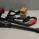 MZK 20V Cordless Tiller Cultivator with Steel Tines,8-inch Wide Battery Powered Garden Cultivator, 360RPM Electric Tiller for Lawn/Gardening/Soil Cultivation(2 * 2AH Battery&Charger Included),TC08D01