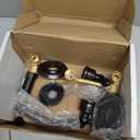 Designers Impressions 654752 Oil Rubbed Bronze Tub Shower Combo Faucet - Two Handle Mixer Design and Multi-Setting Shower Head - Convertible