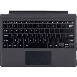 Type Cover for Microsoft Surface Pro 7+ / Pro 7 / Pro 6 / Pro 5 / Pro 4 / Pro 3, 12.3 inch, Ultra-Slim Wireless Tablet Keyboard with Multi Touchpad Bluetooch (Black Without Backlit)