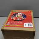 [Flash Light] 10FT Tall Christmas Inflatable Outdoor Decoration Candy Castle with Santa Gingerbread and Penguin, Christmas Blow Up Candy Castle Inflatables for Xmas Outdoor Decorations