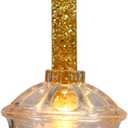 Vickerman 4 Pack C7 Gold Glitter Bubble Replacement Bulb, 5-watt
