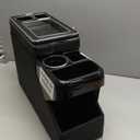 Truck Center Console Organizer Between Seat for Minivans, SUVs, Middle Van Bench Organizer for Floor Between The Back Seat Console 18 Wheelers with Sliding Lid Design