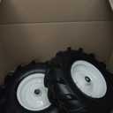 13x5.00-6" Tiller Tires and Wheels, (2-Pack 1" Axle Bore, 3-1/8" Centered Hub) 13x5.00-6" Tiller Tires Replacement for Craftsman & Troy-Bilt Garden Tractors, Tillers & Trenchers