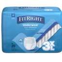 Medline FitRight Adult Incontinence Underwear, Heavy Absorbency, 3X-Large, 75"-94" Waist (20 Count, 4 Pack) (White, XXXL)