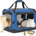 Extra Large Cat Carrier Soft-Sided, 24" Fits 2 Cats, Car Travel