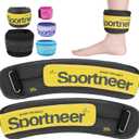 Sportneer Ankle Weights 3/5 LBS 1 Pair Wrist Leg Arm Weights for Women Men Kids Child with Adjustable Straps, Strength Weighted for Jogging Running Walking Fitness Gym Workout (Gray)