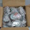 HOLKIE Caster Wheels 3 inch Locking Casters Set of 12, Threaded Stem 3/8" -16 x 1-1/2" (Diameter 3/8", Length 1-1/2") Swivel Heavy Duty Castors Gray