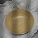 LEXA 14" Handmade Bamboo Salad Bowl  130 oz Large Wooden Fruit Bowl for Kitchen Counter, White