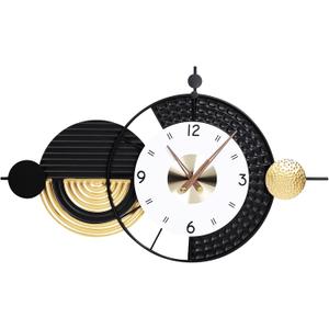 Large Modern Wall Clocks Big Wall Clock Nordic Style Metal Dial Battery Operated Clocks for Living Room Kitchen Bedroom 20.8X34.2inch