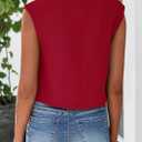 PRETTYGARDEN Women's Suit Vest Crop Tops Spring Summer Dressy Business Casual Work Office Clothes Trendy Blazer Waistcoat (M)