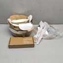 CAROTE 12Pcs Ceramic Pots and Pans Set Non Stick, Healthy Cookware Set, PFAS/PFOA Free, Kitchen Cooking Set with Frying Pans, Taupe (Brown)