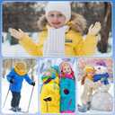 Clothclose 4 Pairs Kids Winter Gloves for Boys Girls, Warm Winter Glove for Kids, Knit Toddler Kid Gloves, Soft Kid Mittens (4 Pack, Black & Grey & Beige & Pink)