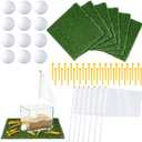 56 PCS Golf Party Centerpieces Golf Birthday Table Decorations Kit Includes Mini Golfs Artificial Grass Mats Flag Tees Party Supplies for Sport Themed Birthday Parties Decor